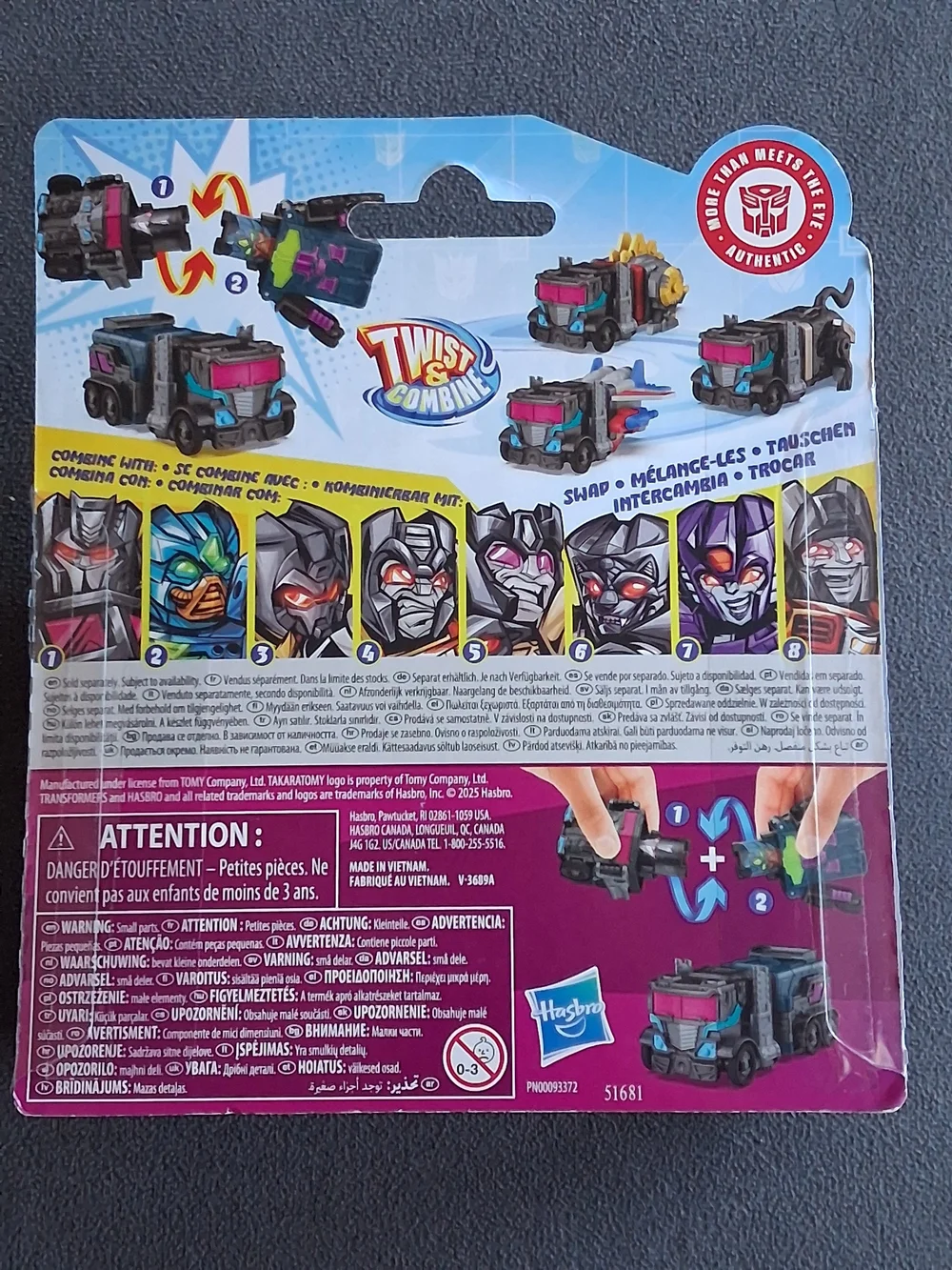 Transformers Kids Twist & Combine Vehicle Toy - Multi-Color